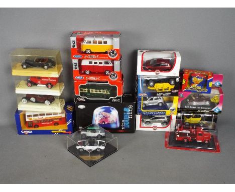 Corgi, Welly, Norev, Solido, Other - A collection of 17 boxed diecast vehicles. Lot includes Welly TY4953 1963 Volkswagen T1 