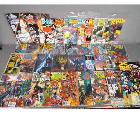 Marvel, DC Comics, Other - A collection of over 30 modern age comics some of which are contained within in clear plastic slee