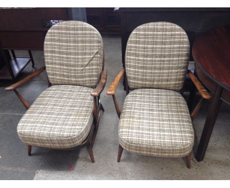 A pair of Ercol armchairs