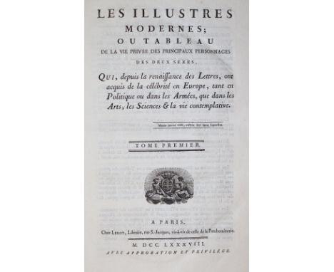 Leroy (Ed.).: Les illustres modernes ou tableau de la vie privée des principaux personnages des deux sexes. Qui, depuis la re