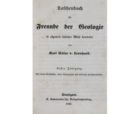 Sammlung: von 3 Werken.  ╔Enthält:╗ Leonhard,K.C.v. Taschenbuch für Freunde der Geologie in allgemein faßlicher Weise bearbei