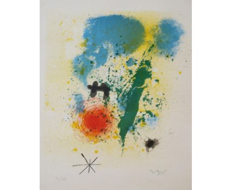 Miro, Joan: (1893 Barcelona - Calamajor 1983). Préface, aus "52 Affiches". Farblithographie auf Arches (1963). Blattgröße 64,