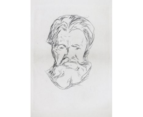 Glaser,C.: Edvard Munch. 3.-4. Tsd. Bln., B.Cassirer 1918. 4°. Mit 1 Originalradierung von E. Munch u. zahlr. Abb. 3 Bl., 191