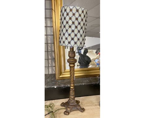 ART NOUVEAU STYLE TABLE LAMP 66CMS APPROX 