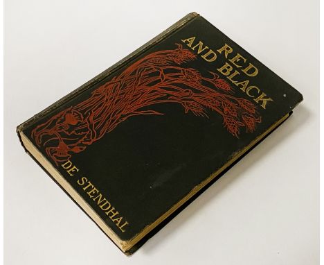 RED AND BLACK BY DE STENDHAL, 1900 FIRST EDITION