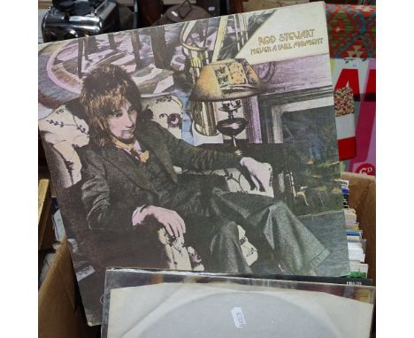 A box of Vintage LP records 