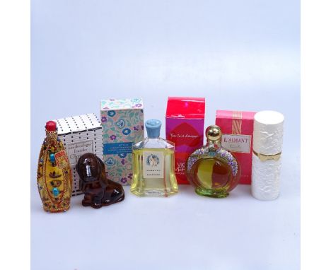 A box of Vintage perfumes and eau de colognes 