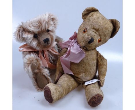 A Bearwood bear and a Vintage teddy bear, 16" 