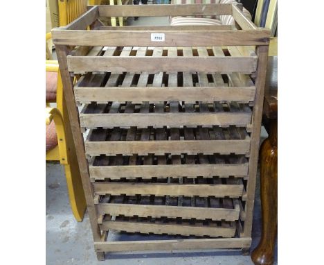 Vintage pine chitting trays, 62cm 