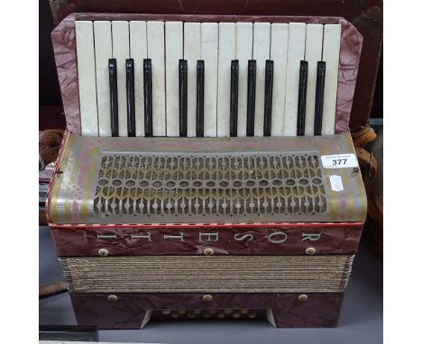 A Rosetti piano accordion with case 