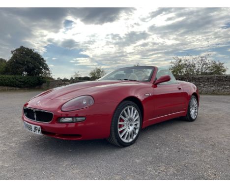 10082003 Maserati 4200 SpyderReg. no. V888 JPHChassis no. ZAMBB18C000007688Engine no. 070249Transmission: Automatic Paddle Sh