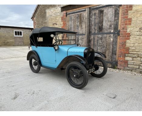10191925/6 Austin 7 Pramhood ChummyReg. no. EY 2737Chassis no. 13758Engine no.M13787Although not the first affordable small c