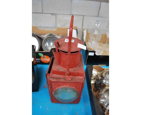 RAILWAY LAMP WITH 2 LENSES &amp; BURNER  