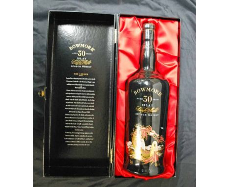 Bowmore Sea Dragon Kranna Dubh, 30 year old Islay Scotch Whisky, 70cl, 43% vol, one black ceramic bottle, in original carton 