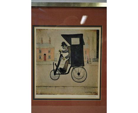 Laurence Stephen Lowry, RBA., RA., (British 1887-1976) The Contraption, colour print signed by the artist to the margin lower