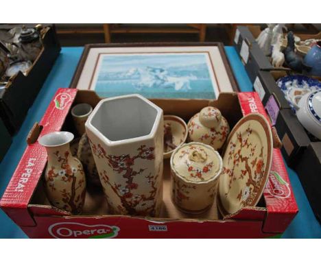ORIENTAL DESIGN CERAMICS, GOEBEL &amp; OTHER BIRDS, PRINT - DESERT ORCHID  