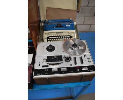IMPERIAL SAFARI PORTABLE TYPEWRITER, AGFA 35MM CAMERA &amp; AKAI 4000D REEL TO REEL TAPE RECORDER  