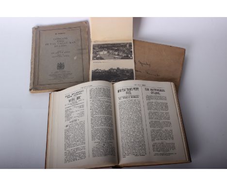 Militaria: The Wipers Times in one volume (Eveleigh Nash & Grayson); book of remembrance 5th Battalion Somerset Light Infantr