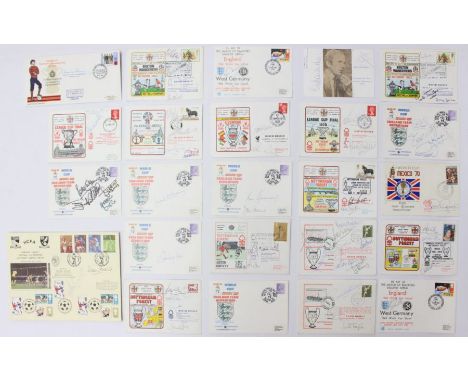 Football: A collection of over 30 signed First Day Covers to include: Nottingham Forest, Spain 1982 England Team Departure an