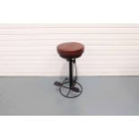 Brown Leather Bicycle Bar Stool.