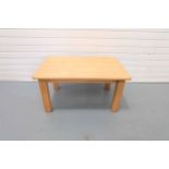 Solid Oak Coffee Table.