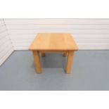 Solid Oak Coffee Table.