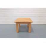 Solid Oak Coffee Table.