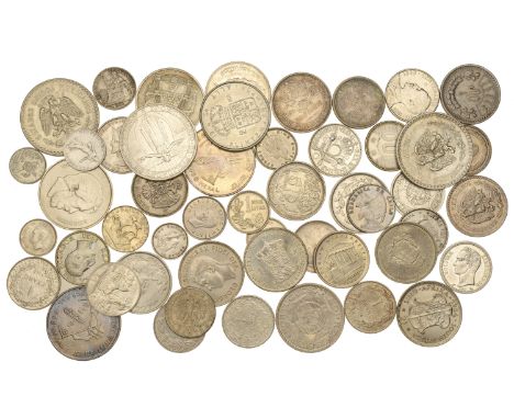 Miscellaneous, Coins of the World (50), all in silver [50]. Varied state, many extremely fine or better £200-£300