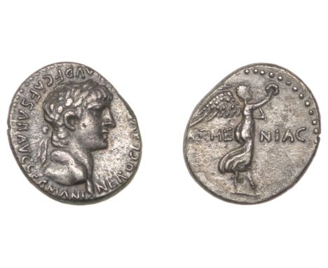 Roman Provincial Coinage, CAPPADOCIA, Cæsarea, Nero, Hemidrachm, laureate head right, rev. Victory advancing right, arme niac