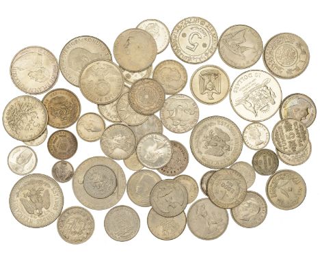 Miscellaneous, Coins of the World (50), all in silver [50]. Varied state, many extremely fine or better £200-£300