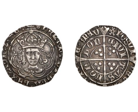 Henry VII (1485-1509), Facing Bust issue, Groat, class IIIc, mm. crowned leopard’s head on obv., pansy on rev., crown with in