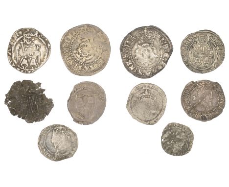 Henry VII, Penny, York, Abp Rotherham, 0.54g/8h (S 2237); Henry VIII, Second coinage, Penny, Durham, Bp Tunstall, 0.66g/1h (S