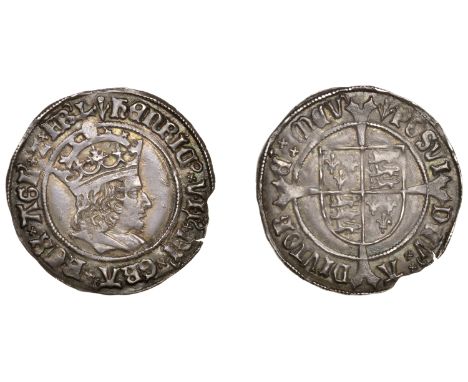 Henry VII (1485-1509), Profile issue, Groat, regular type, mm. pheon, saltire stops (double on rev.), reads agl’ z fr’, 3.08g