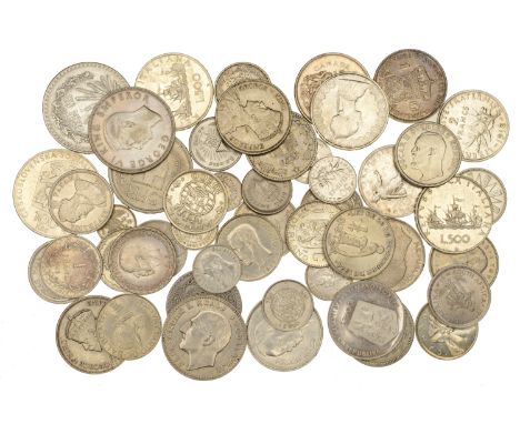 Miscellaneous, Coins of the World (50), all in silver [50]. Varied state, many extremely fine or better £200-£300