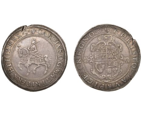 Charles I (1625-1649), Tower mint, Crown, Gp II, type 2a, mm. harp (over rose over plume on obv.), 29.94g/11h (FRC X*/XIV [sa