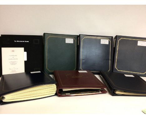 A collection of first day covers, stamps etc including The Millennium album, the history of Space Exploration, the Silk cover