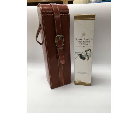 A rare special edition of MacAllan 10yo single highland malt whiskey, selected by disgraced former speaker of the House of Co