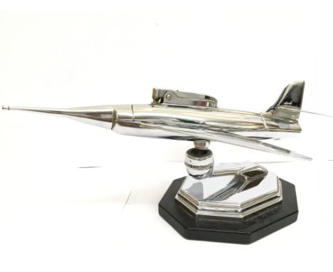 1950s chrome jet lighter , postage cat B