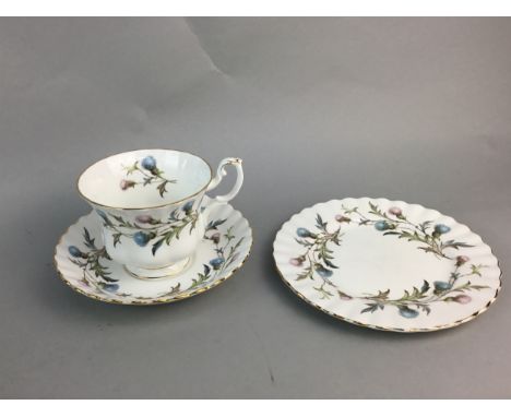 ROYAL ALBERT 'BRIGADOON' TEA SERVICE, with floral decoration