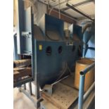 Abrasive products double hand blast cabinet with rolling cart, side door