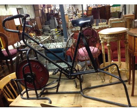 A Spencer's Enfield vintage exercies bike with brooks sadle. L154cm.