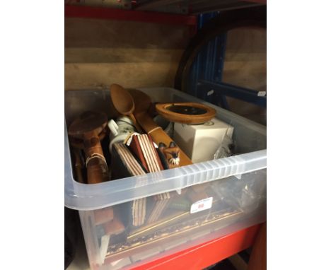 Wooden spoon/fork sets and pottery