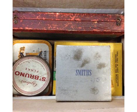 A box of watch spares and tools. C