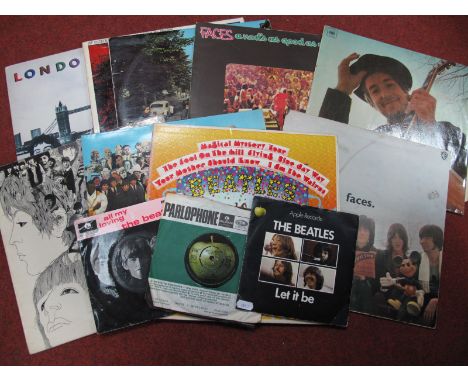 Ten LP's to Include Beatles 'Revolver', Magical Mystery Tour', Sgt Peppers (wide spine with inserts). The Faces, Joe Cocker, 