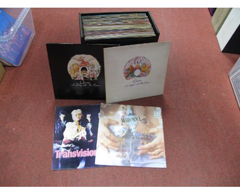 LP's, Queen, Bob Dylan, The Who, Madonna, Status Quo, etc:- One Case.