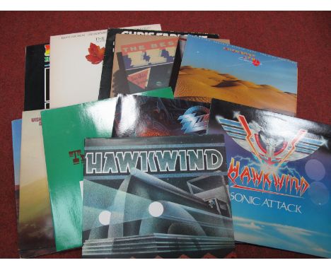 Fifteen LP's - to include ZZ Top Tres Hombres', Eliminator, Recycler, Hawkwind's Sonic Attack, Road Hawks, Wishbone Ash, Focu