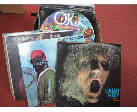 A Collection of LP's to Include, Uriah Heep '... Very Heavy', Nazareth 'Expect No Mercy', Status Quo, Black Sabbath 'Vol 4' a