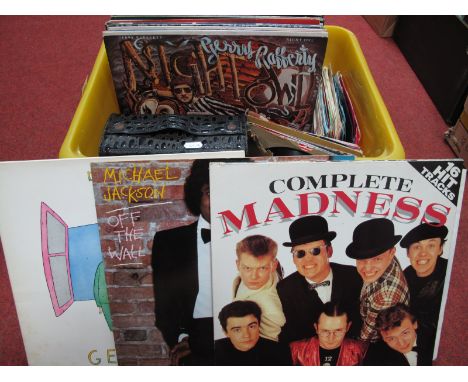 A Collection of LP's and 45RPM to Include, Commodores, Meat Loaf, Spencer Davis, Beach Boys, Michael Jackson, Drifters, Marma