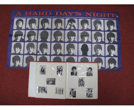 The Beatles 'A Hard Days Night' 1964 Film Poster, (n.b. trimmed top and bottom and Wilfred Bramble image cut out), 21 x 39.5"