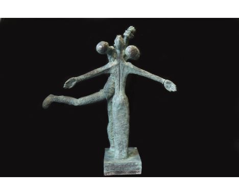 * JIMMY BOYLE (SCOTTISH b 1944),THE BOXER AND THE PRINCESSbronzeapproximately 121cm highNote : Jimmy Boyle, born in 1944, is 